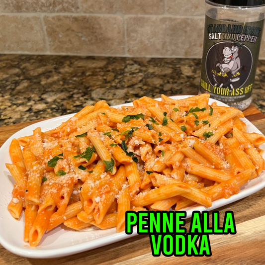 Penne Alla Vodka, Vodka sauce dishes, Standard Issue Salt and Pepper Seasoning