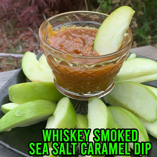 Whiskey Smoked Sea Salt Caramel Dip