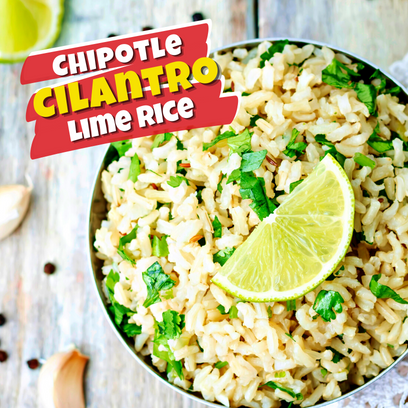 Rice, Cilantro, Lime, Meal prep, Easy, Quick, Zesty, Fresh, Convenient, Chipotle, White rice, Cilantro, Fluff Fork Hot Side dish, Bowls, Whiskey Smoked Sea Salt