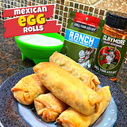 Air Fried, Tangy, Ranch, Cajun Seasoning, Jalapeno, Elk, Cheese, Cilantro, Lime Rice, Olive Oil, Mexican Food, Egg Roll, Side Dish, Snacks,