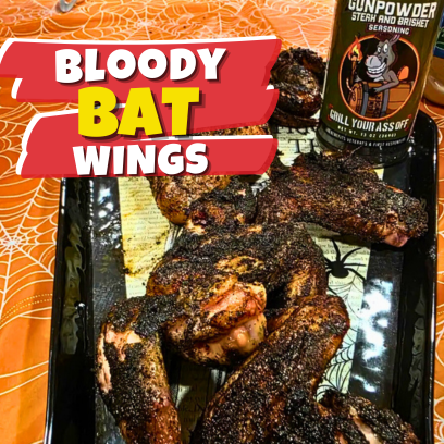Halloween Smoked Chicken Wings