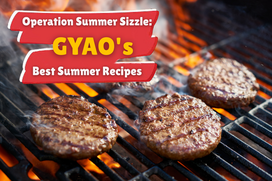 three burgers on the grill