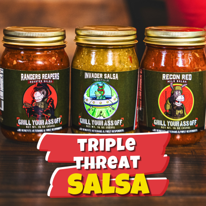 The Triple Threat Salsa Set: Bold Tex-Mex Street Food Flavor
