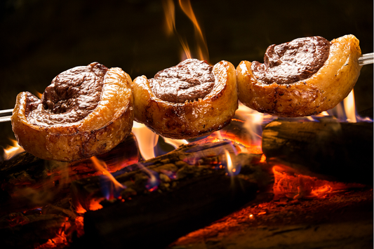 Traditional barbecue pit cooking