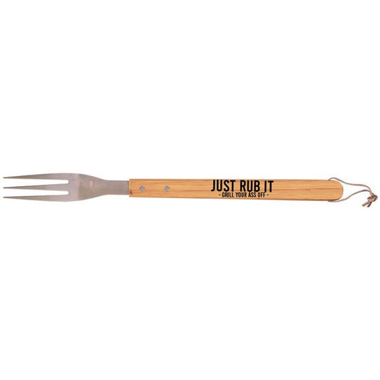 Barbecue Fork 16 1/4" Bamboo - Grill Your Ass Off