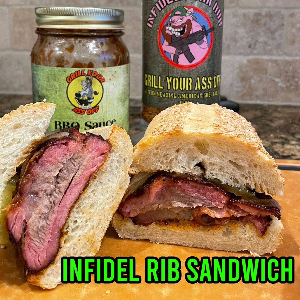 Infidel Rib Sandwich