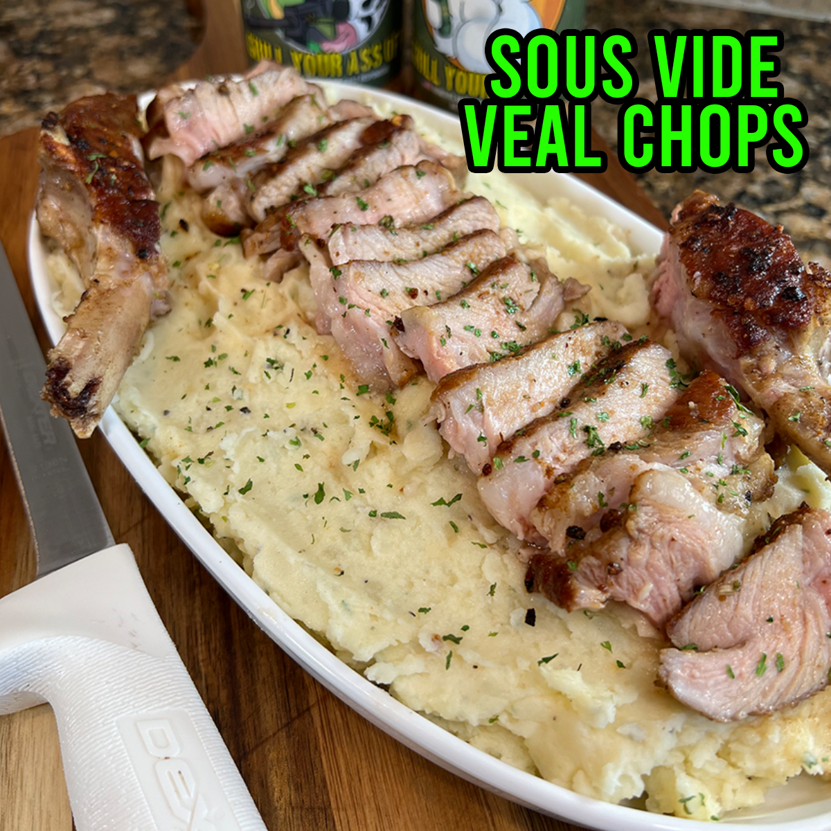 Sous Vide Veal Chops with Ma Deuce Steak Seasoning and Willie Pete Chicken Seasoning