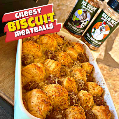Cheesy meatball biscuits,  Meatball biscuit balls,  Delicious meatball recipes, Homemade cheesy meatballs, Cheesy biscuit meatballs, Easy meatball biscuit recipe, Meatball appetizers, Cheesy snacks, Quick meatball biscuit appetizers