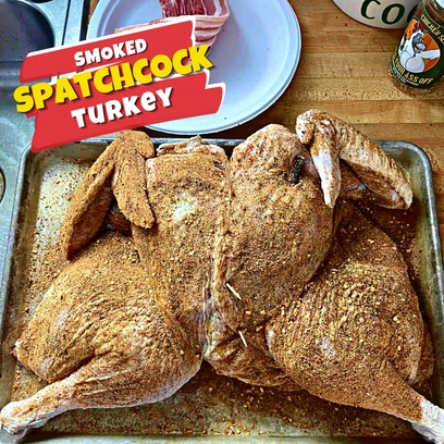 smoked, spatchcock chicken, brined, dry rub, bacon lattice, olive oil, smoker, barbecue, backyard, family dinner, juicy, tender, flavorful, Willie Pete, Cannibal, smoked chicken, smoky flavor, seasoning