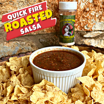 Salsa, Garlic, Spicy, Tomatoes, Salsa Verde, Cilantro, Jalapeño , Lime, Tomatoes, Chile, Dip, Tacos, Burritos, Enchiladas, Tortilla, Chips, Black Cherry, Roasted Salsa, Quick Fire, Easy Recipe, Quick, Simple