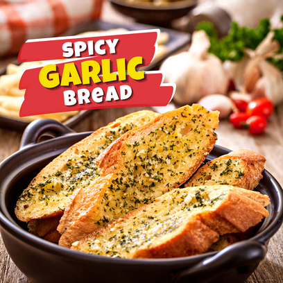 Spicy garlic bread, Garlic bread, Spicy, Bread, Butter, Appetizer, Baking, Oven-baked, Homemade Bread, Side dish, Quick and Easy recipes, Recipe ideas, Snacks