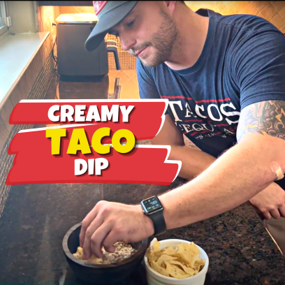Creamy Taco Dip, Simple Taco Dip, Chips, Snacks, Ranch, Cream Cheese, Party Dip, Mexican Dip, Appetizer, Quick and Easy Snack, Taco Dip, Party Food, Munchies, Game Night, Taco Dip Recipe, Mexican Appetizer