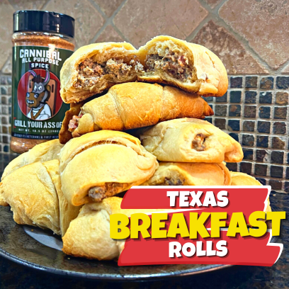 Texas Breakfast Rolls, Tex-Mex breakfast, sausage rolls, Cream cheese, crescent rolls, Rotel, Easy breakfast recipe, brunch, Texas flavors, Make-ahead breakfast, Breakfast