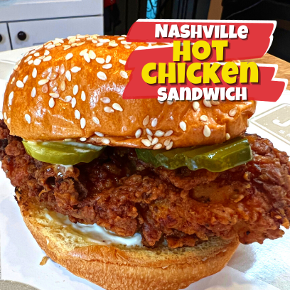 Burger, Nashville Hot Chicken Sandwich, Spicy Fried Chicken, Southern-style Sandwich, Spicy Chicken Sandwich, Hot Chicken Recipe, Nashville-style Sandwich, Nashville Hot Chicken Burger, Southern Comfort Food