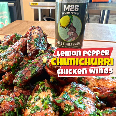 Lemon Pepper Wings Recipe, Chimichurri Chicken Wings, Smoke Fried Wings, Lemon Pepper Seasoning, Homemade Chimichurri Sauce, Crispy Lemon Pepper Wings, Smoked Chicken Wings, Lemon Pepper Chimichurri, Appetizers, Game Day Snacks, Party Snacks