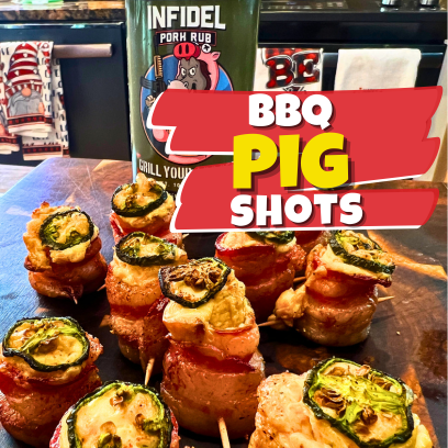 Smoked Pig Shots, Bacon Wrapped Sausage Appetizers, BBQ Grilled Appetizers, Easy Smoked Appetizer Ideas, Smoked Sausage and Bacon Bites, Tailgating Appetizer Recipes, BBQ Pig Shots, Party BBQ Appetizers, How to Make Pig Shots