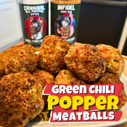 Green Chili Popper Meatballs, Jalapeno Popper Meatballs, Easy Smoker Recipe, Cream Cheese Meatballs, Finger Foods, Party Appetizer,  Game Day Snack,  Stuffed Meatballs,  Popper Recipes, Easy Meatball Recipes, Cheese Balls, Homemade Meatballs 