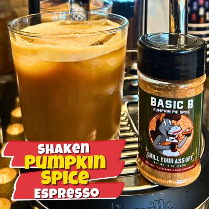 iced coffee, Pumpkin spice espresso, Shaken espresso drink, Pumpkin spice coffee, Iced pumpkin spice espresso, Fall coffee, Pumpkin spice latte, Easy fall coffee recipe, Dairy-free espresso, Autumn espresso