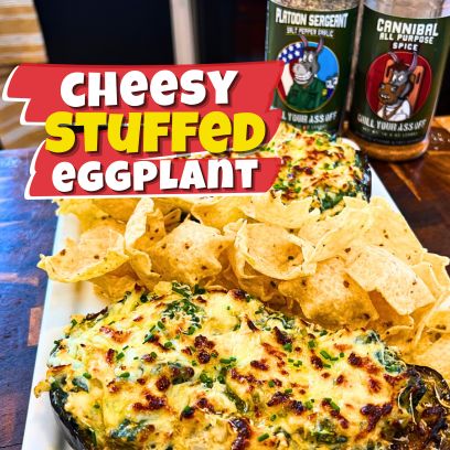 Cheesy Stuffed Eggplant, Vegetarian Stuffed Dish, Appetizer Ideas, Healthy Recipes, Comfort Food Recipes, Easy Stuffed Eggplant Recipe