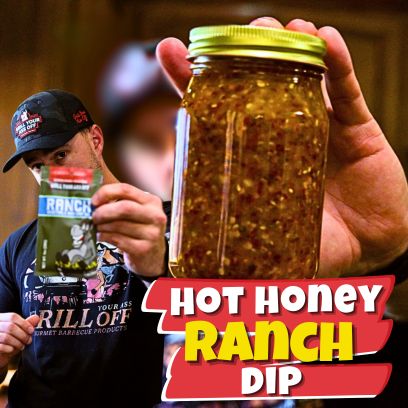 Hot Honey Ranch, spicy ranch honey sauce, chili oil ranch, hot honey dip