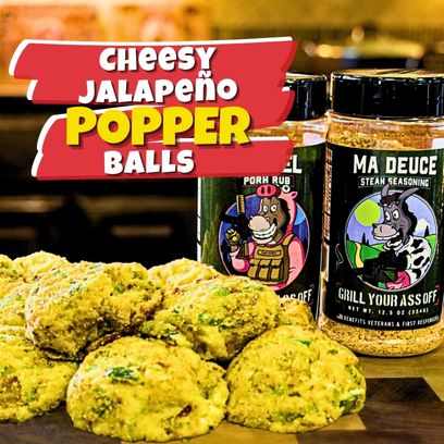 Cheesy jalapeño balls, Easy jalapeño popper cheese balls, Bacon cheese bites, Air fryer recipe, Cream cheese jalapeño snacks, Game Day