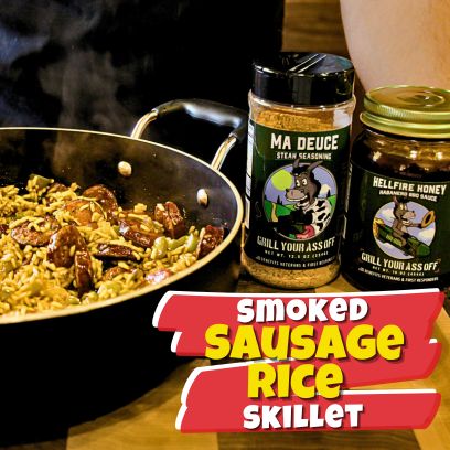 One-Pan Comfort Food, Smoked Sausage Rice Skillet, Sausage Rice Recipe, Easy Dinner, Sausage Meal