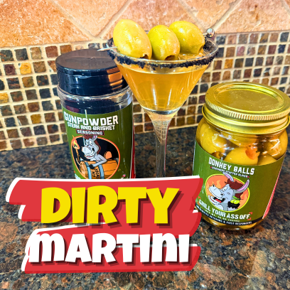 Gunpowder Dirty Martini