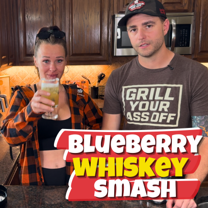Blueberry Whiskey Smash
