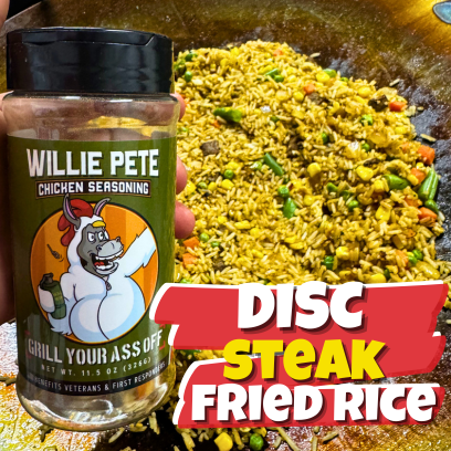 Steak Fried Rice on the Disc