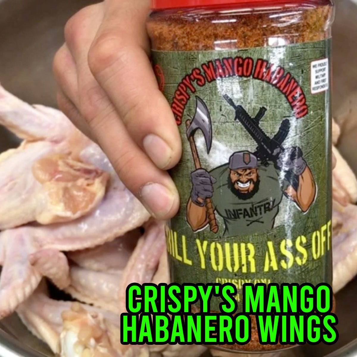 Crispy's Mango Habanero Wings | Grill Your Ass Off
