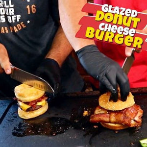 Bacon Glazed Donut Cheeseburger