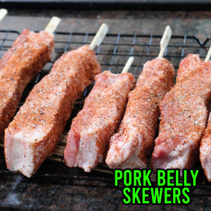 Pork Belly Skewers