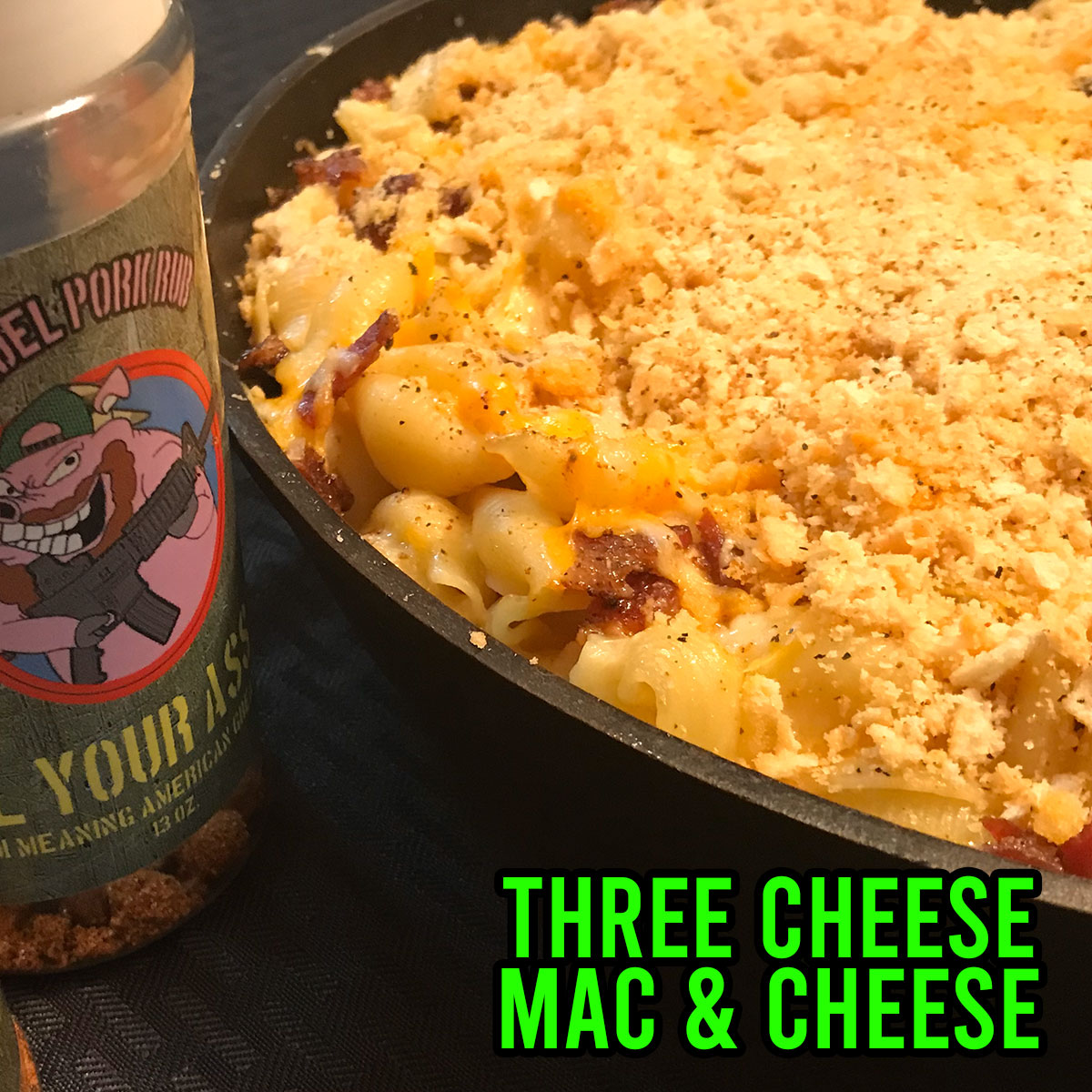 Three Cheese Mac & Cheese | Grill Your Ass Off