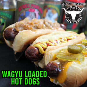 Wagyu Loaded Hotdogs