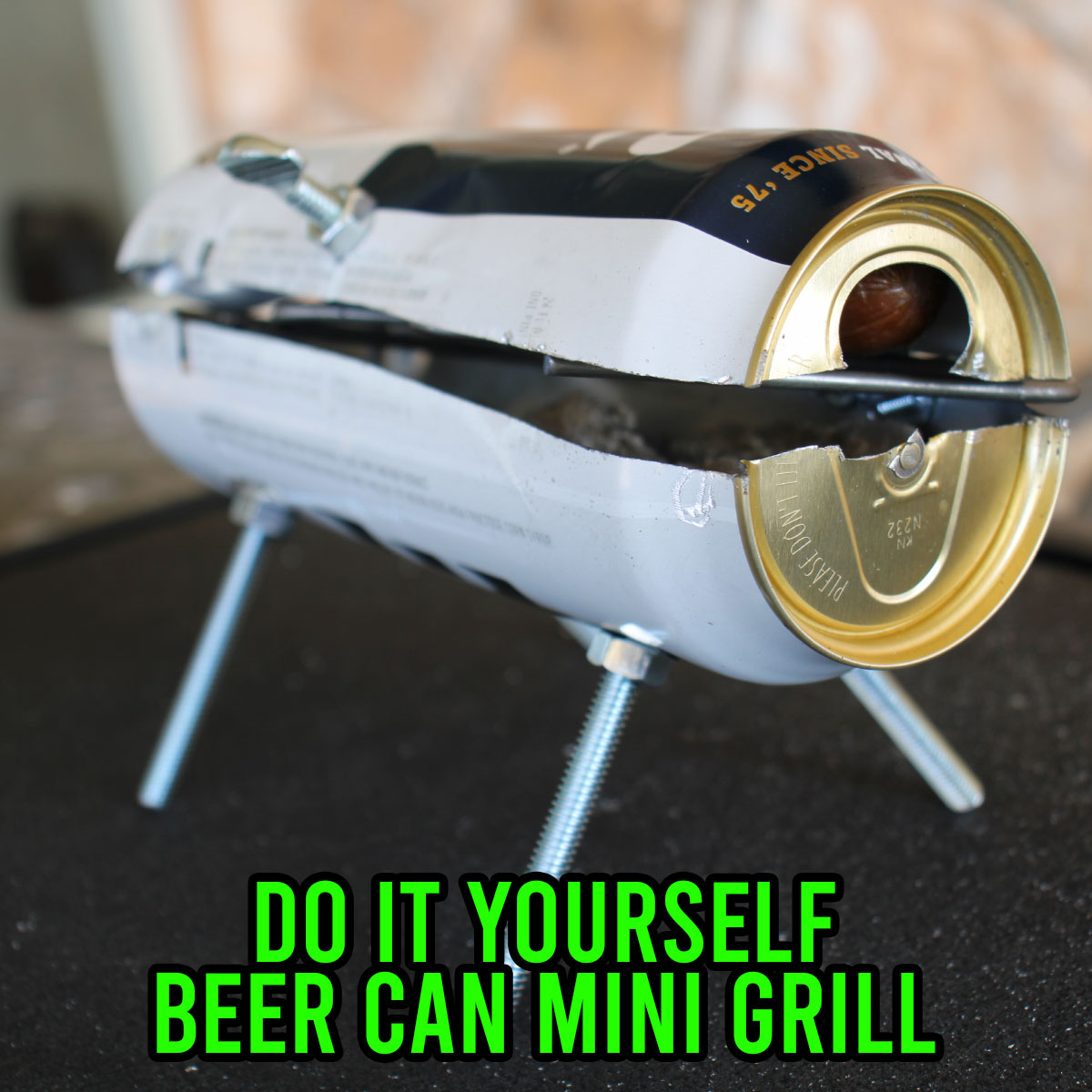Mini Grill, Do it yourself grill, Beer Can Mini Grill