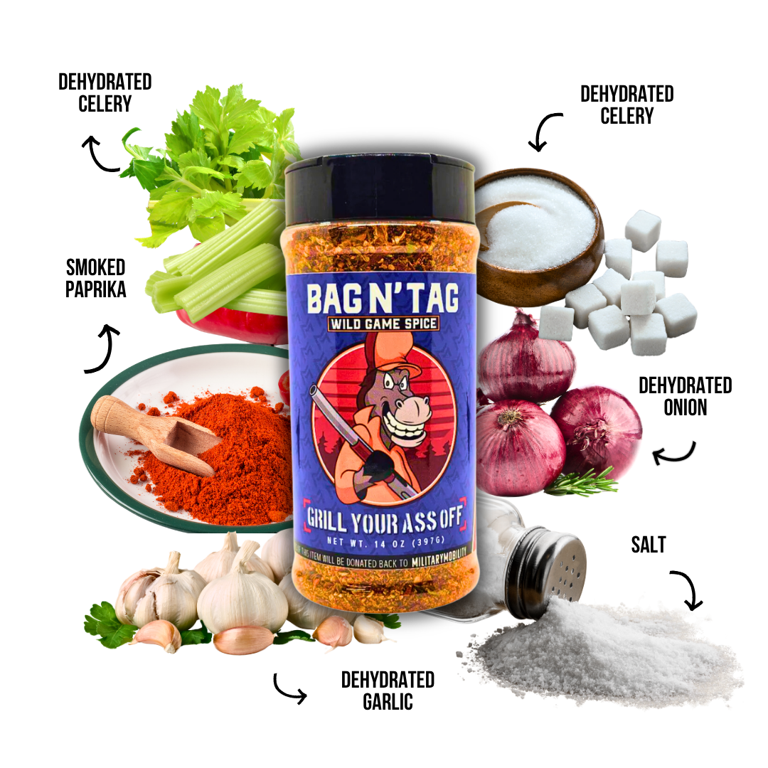 Bag N' Tag Wild Game Spice — Grill Your Ass Off
