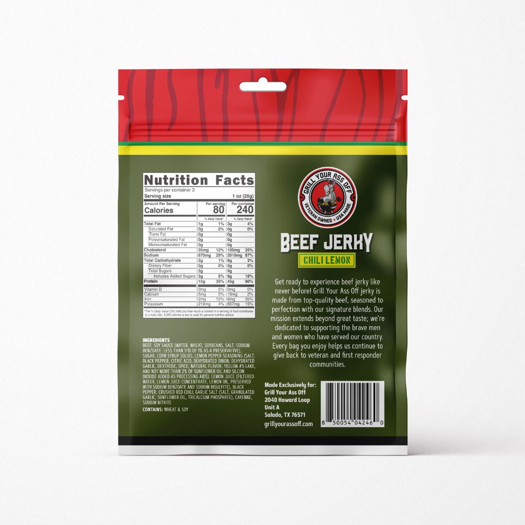 Chili Limón Beef Jerky