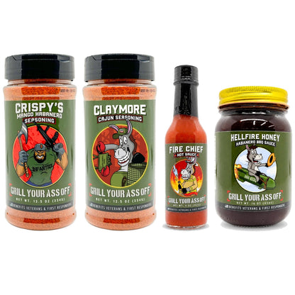 Current products in tightly grouped holiday gift bundle