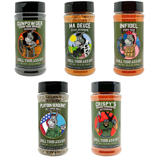 Current products in tightly grouped holiday gift bundle