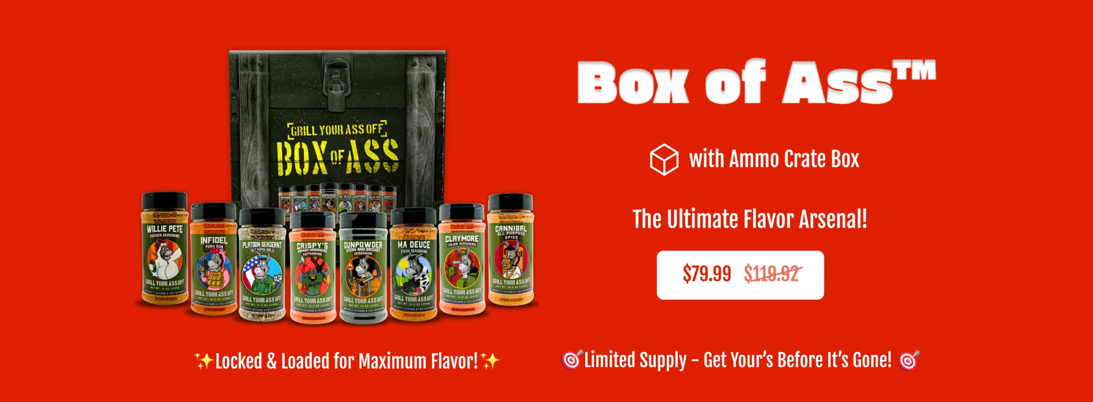 Box of Ass: the Ultimate flavor arsenal