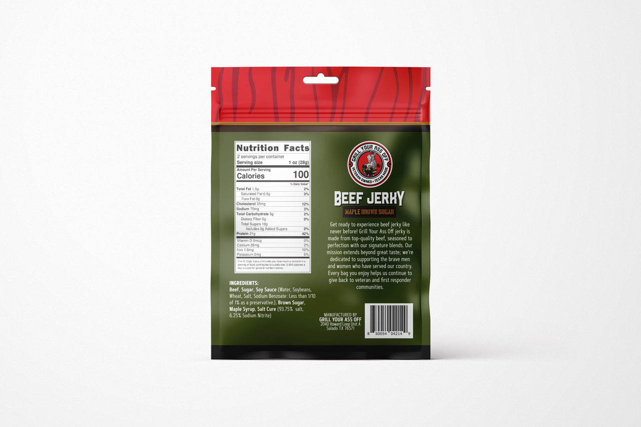 Maple Brown Sugar Beef Jerky