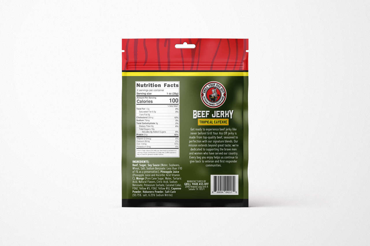 Tropical Cayenne Beef Jerky