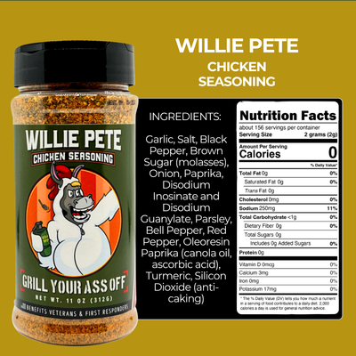 WILLIE PETE ingredients and nutrition facts