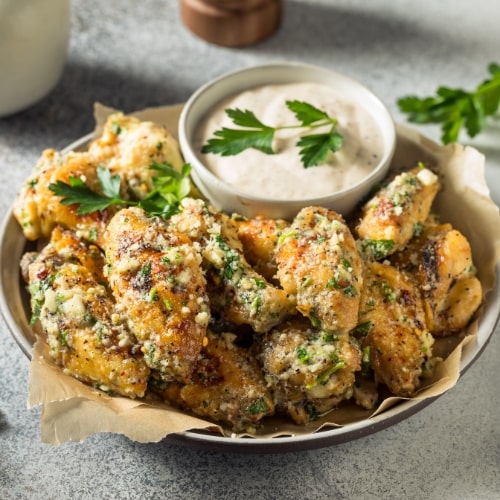 smoked garlic parmesan wings