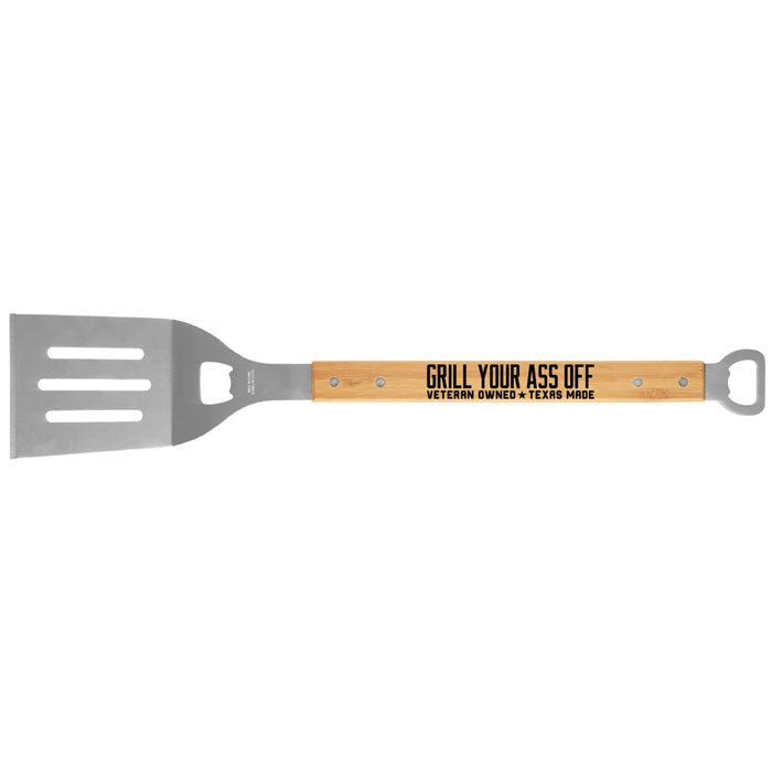 Barbecue Spatula with Bottle Opener - Grill Your Ass Off