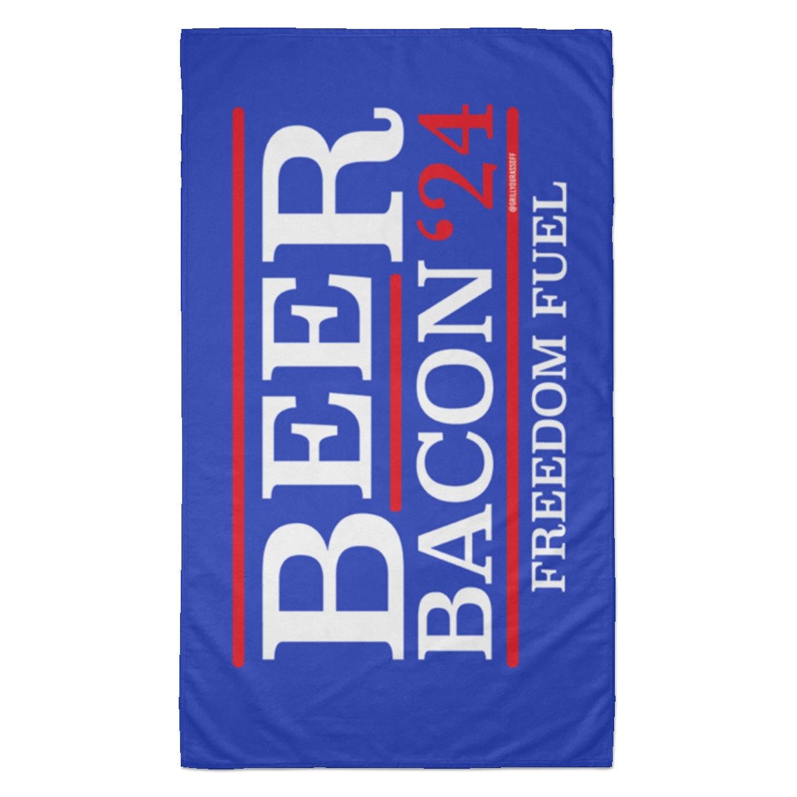 Beer & Bacon '24 Towel - 35x60 - Grill Your Ass Off