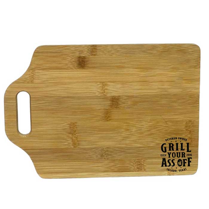 Custom Cutting Board 13" x 9" - Grill Your Ass Off
