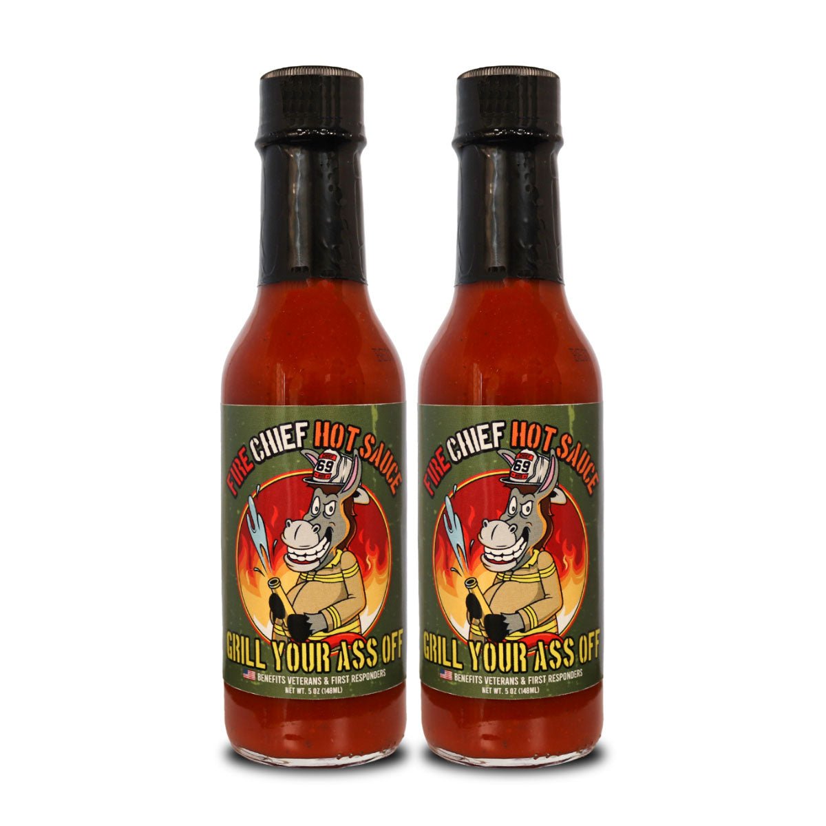 FIRE CHIEF HOT SAUCE 2 PACK - Grill Your Ass Off