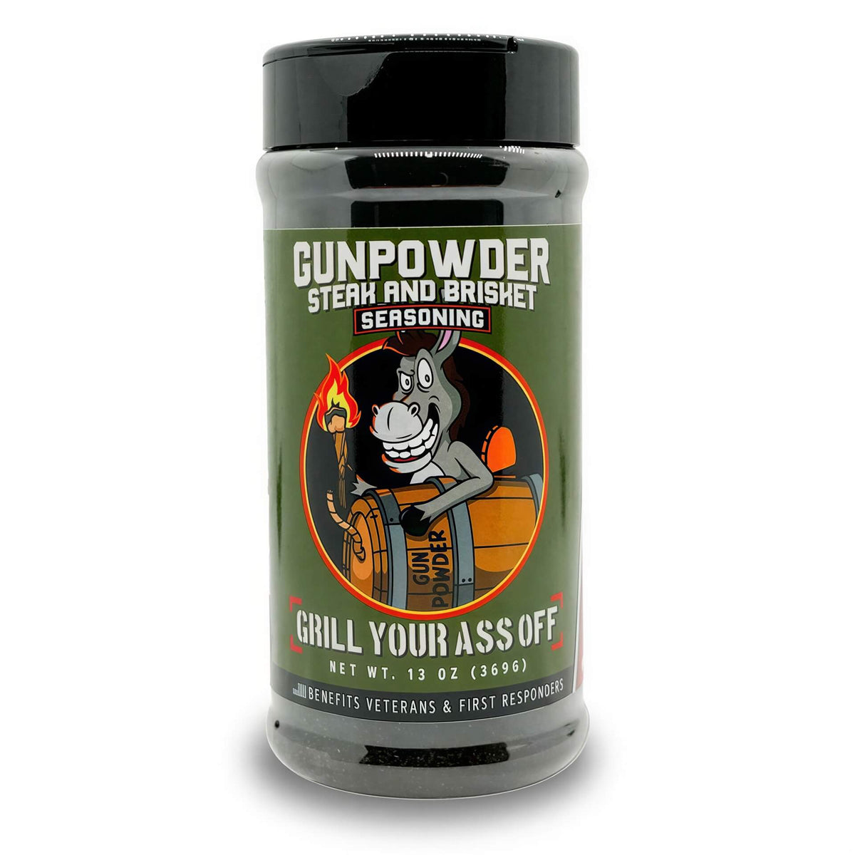 Gunpowder Steak & Brisket Seasoning — Grill Your Ass Off